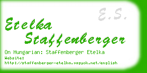etelka staffenberger business card